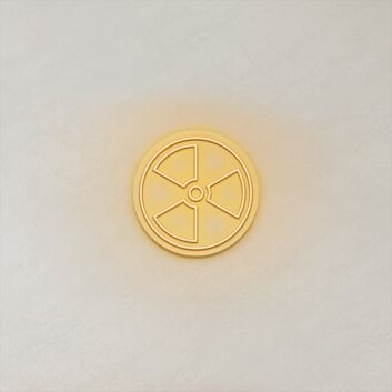 Radioaktivitätswarnsymbol LED-Neonschild für Bar und Gaming