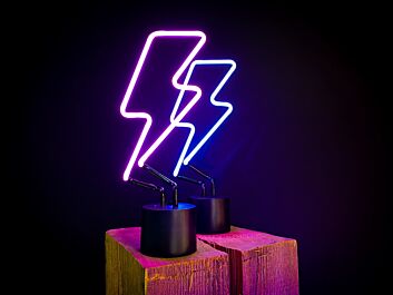 Blitzsymbol LED-Neonschild für Wohnzimmer und Gamingzimmer