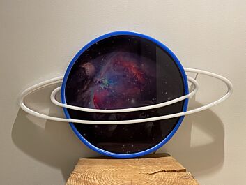 Planet mit Ring LED-Neonschild Wohnzimmer Kinderzimmer
