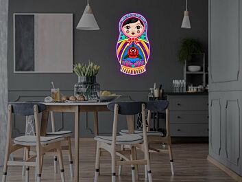 Russian Nested Doll Neon Sign