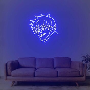 Boy With Glasses Neon Sign