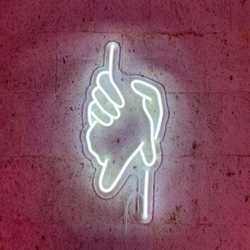Ineinandergreifende Hände LED-Neonschild