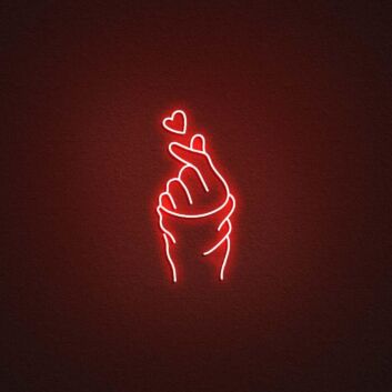 Korea Love Gesture Neon Sign