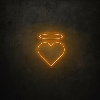 Herz mit Heiligenschein LED-Neonschild Wohnzimmer Schlafzimmer