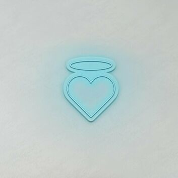 Herz mit Heiligenschein LED-Neonschild Wohnzimmer Schlafzimmer