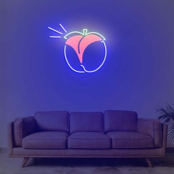 Peach Butt Neon Sign