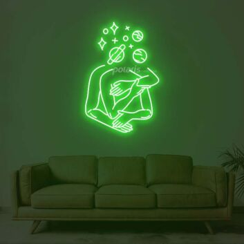 Flower Hug Neon Sign