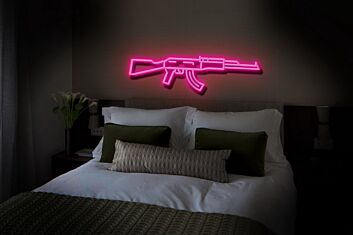 Sturmgewehr LED-Neonschild für Wohnzimmer oder Bar
