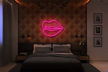 Lippen LED-Neonschild Schlafzimmer Bar