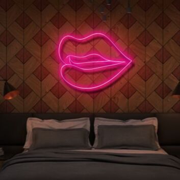 Lippen LED-Neonschild Schlafzimmer Bar