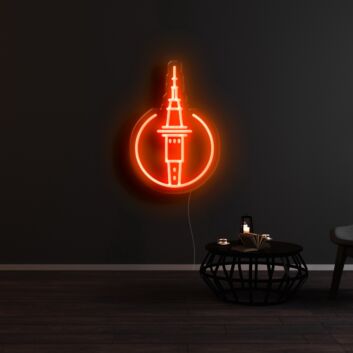 Berliner Fernsehturm LED-Neonschild Wohnzimmer Bar