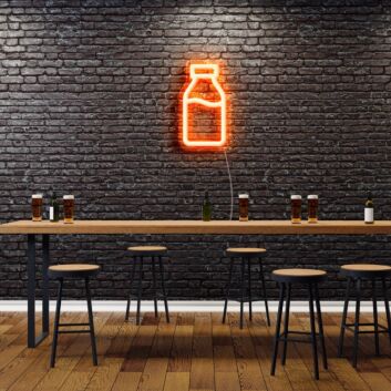 Flaschenform LED-Neonschild für Bar und Cafe