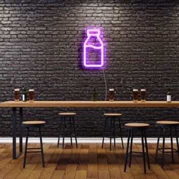 Flaschenform LED-Neonschild für Bar und Cafe
