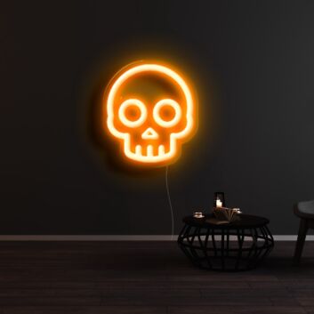 Totenkopf LED-Neonschild für Bar und Gaming Raum