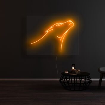 Pantherkopf LED-Neonschild Wohnzimmer Büro