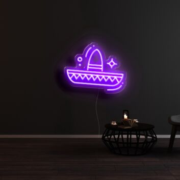 Sombrero Hut LED-Neonschild für Bar Restaurant