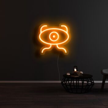 Auge mit Beinen LED-Neonschild Wohnzimmer Gaming