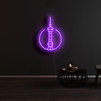 Berliner Fernsehturm LED-Neonschild Wohnzimmer Büro