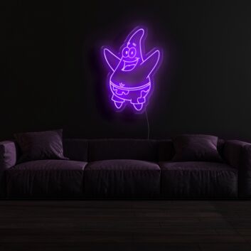 Seestern Cartoonfigur LED-Neonschild Wohnzimmer Kinderzimmer