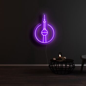 Berliner Fernsehturm LED-Neonschild für Wohnzimmer oder Büro