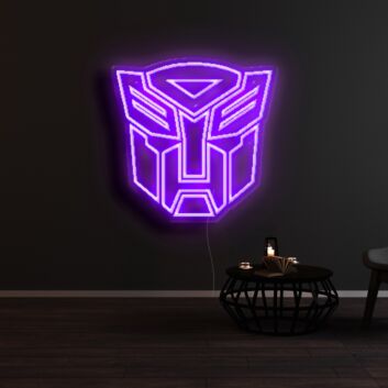 Roboterkopf Emblem LED-Neonschild für Gaming Zimmer und Wohnzimmer