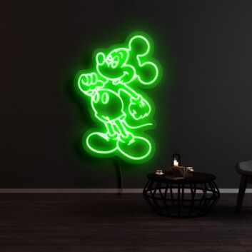 Comic-Maus Figur LED-Neonschild Wohnzimmer Kinderzimmer
