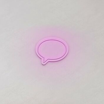 Sprechblase LED-Neonschild Wohnzimmer Café