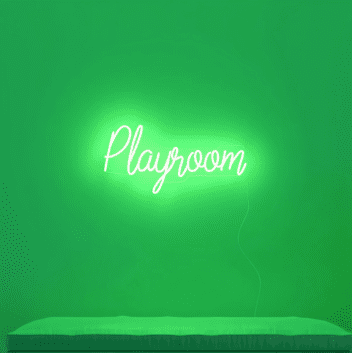 Playroom LED-Neonschild für Wohnzimmer Spielzimmer