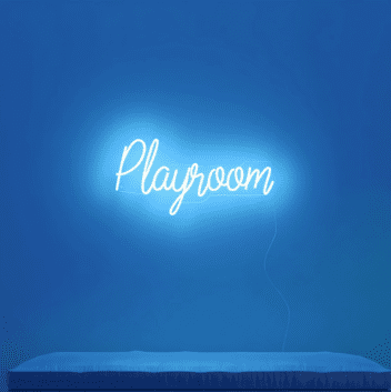 Playroom LED-Neonschild für Wohnzimmer Spielzimmer
