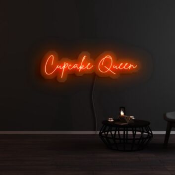 Cupcake Queen LED-Neonschild für Café und Küche