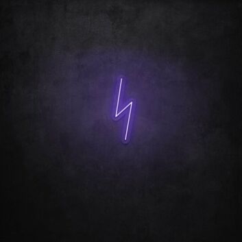 Blitzsymbol LED-Neonschild für Gaming und Bar