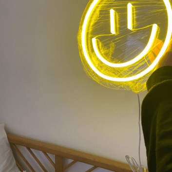 Smiley Gesicht LED-Neonschild Wohnzimmer Schlafzimmer