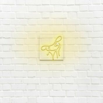 Hundekopf im Linienstil LED-Neonschild Wohnzimmer