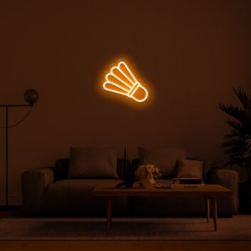 Federball LED-Neonschild für Wohnzimmer und Sportverein