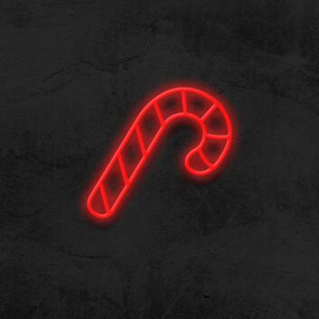 Zuckerstange LED-Neonschild Weihnachten Wohnzimmer