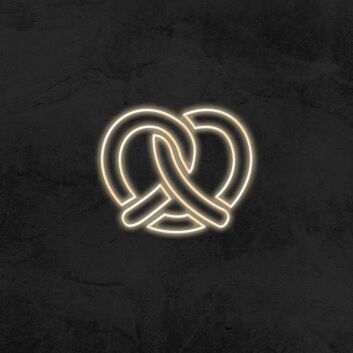 Brezel LED-Neonschild für Bäckerei oder Café