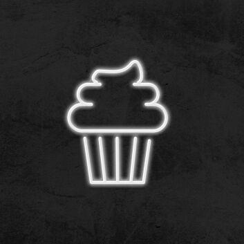 Cupcake LED-Neonschild für Café und Bäckerei