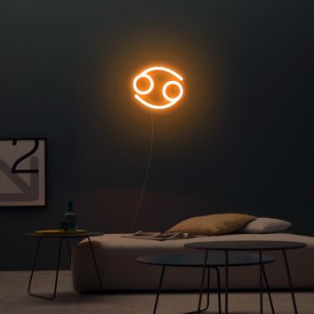 Krebs Sternzeichen Symbol LED-Neonschild Wohnzimmer Schlafzimmer