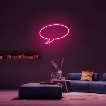 Sprechblase LED-Neonschild Wohnzimmer Lounge