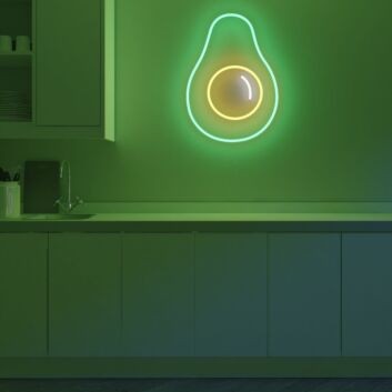 Avocado LED-Neonschild für Küche und Café