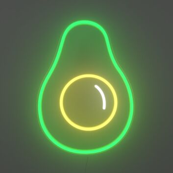 Avocado LED-Neonschild für Küche und Café