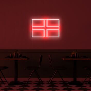 Norwegen Flagge LED-Neonschild für Restaurant Bar