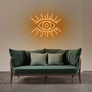 Auge mit Strahlen LED-Neonschild Wohnzimmer Studio