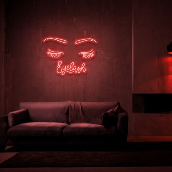 Eyelash LED Neonschild für Kosmetikstudio und Beautysalon