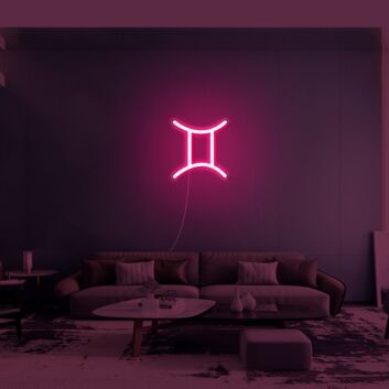 Zwillinge Sternzeichen Symbol LED-Neonschild Wohnzimmer Schlafzimmer