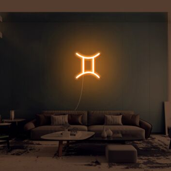 Zwillinge Sternzeichen Symbol LED-Neonschild Wohnzimmer Schlafzimmer