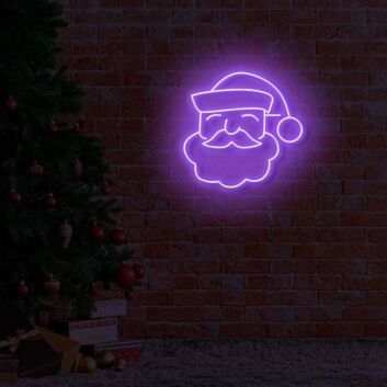 Weihnachtsmannkopf LED-Neonschild Wohnzimmer Weihnachtsdekoration