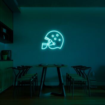 American Footballhelm LED-Neonschild für Wohnzimmer Sportbar
