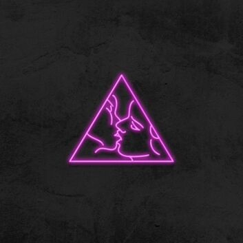 Küssendes Paar LED-Neonschild für Bar oder Schlafzimmer