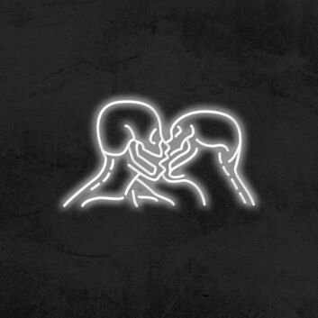 Küssendes Paar LED-Neonschild für Wohnzimmer oder Schlafzimmer